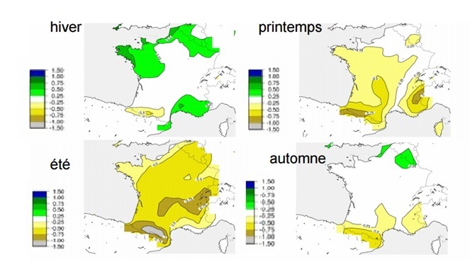 anomalie précipitation france